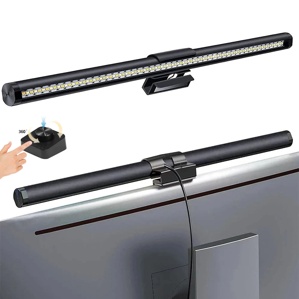 LED Monitor Light Bar Computer Screen Hanging Lights RGB Atmosphere Table Lamp For Work Study Read Gaming Dimming Lighting 44cm