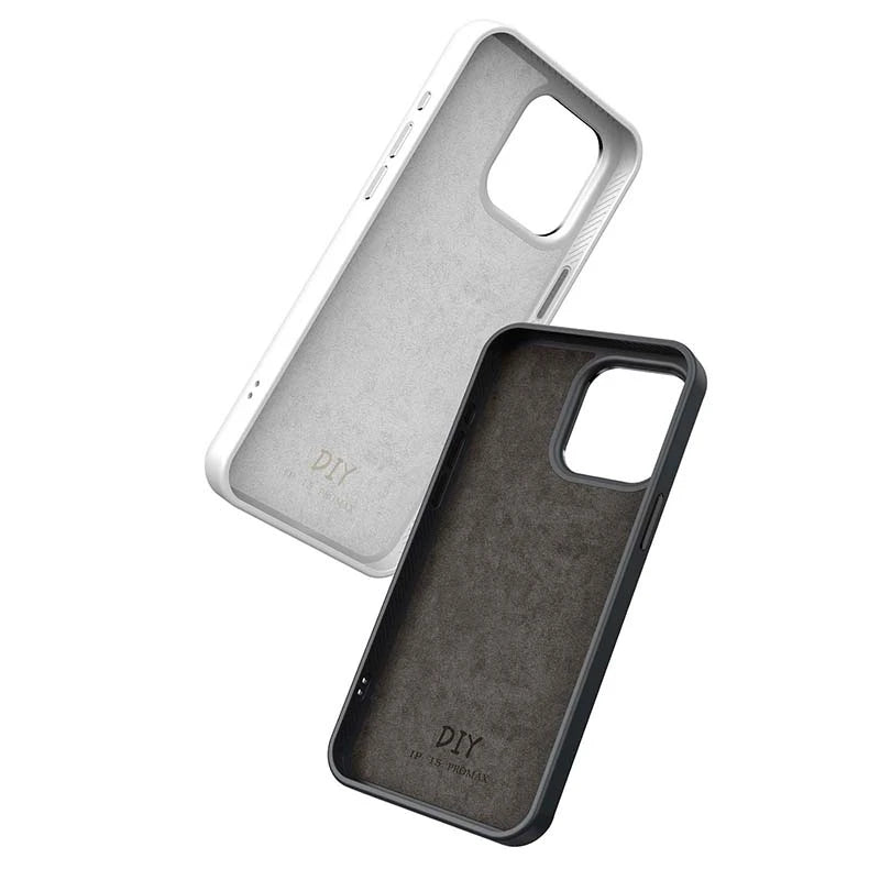 New-tech NFC Function Phone Case For Iphone 16 Pro Max DIY Cases E Ink Screen Phone Cover Cartoon Girl Fundas Battery Free